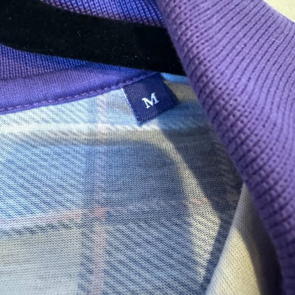 ST. ANDREWS LINKS TARTAN COLLECTION | Purple Tartan Golf Polo Size Medium - Picture 11 of 11